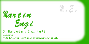 martin engi business card